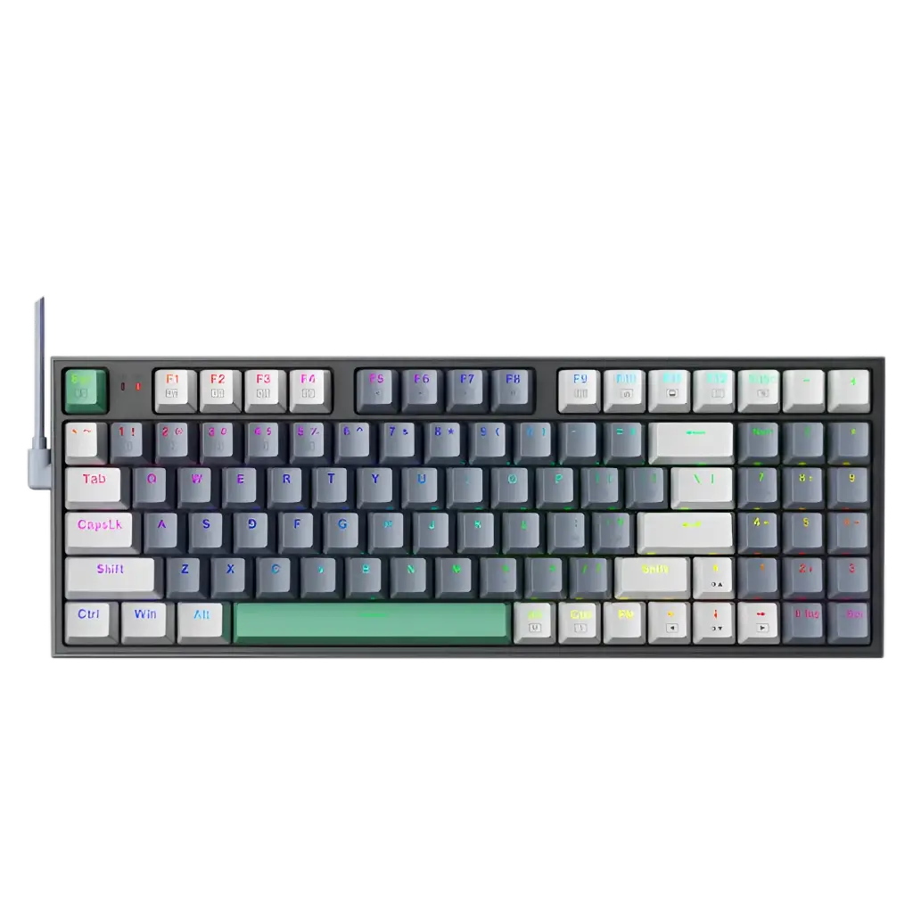 Teclado con Switch cafe